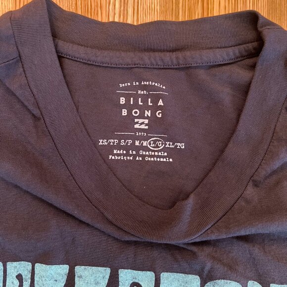 Billabong | You Are Invited Off-Black Colorful Sun Hippy Tomboy Tee | L | NWOT - Picture 8 of 12